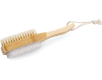Puimsteen incl. borstel met houten greep 