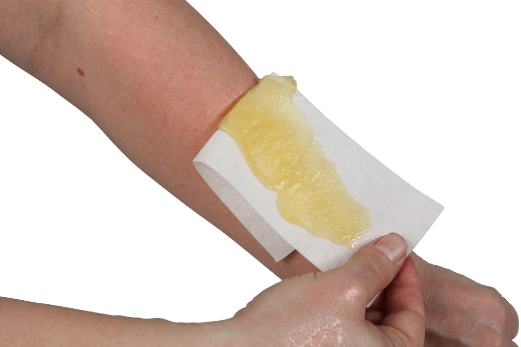stripsugaring: sugaring paste verwijderen met een ontharingsstrips